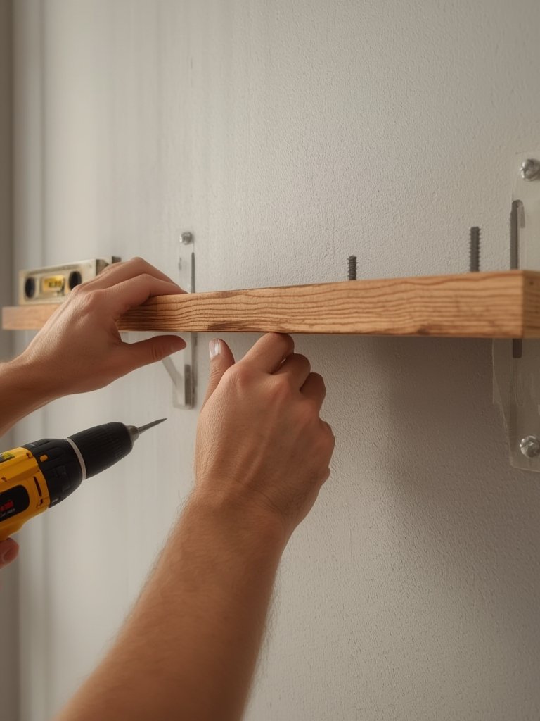 floating shelves DIY installation