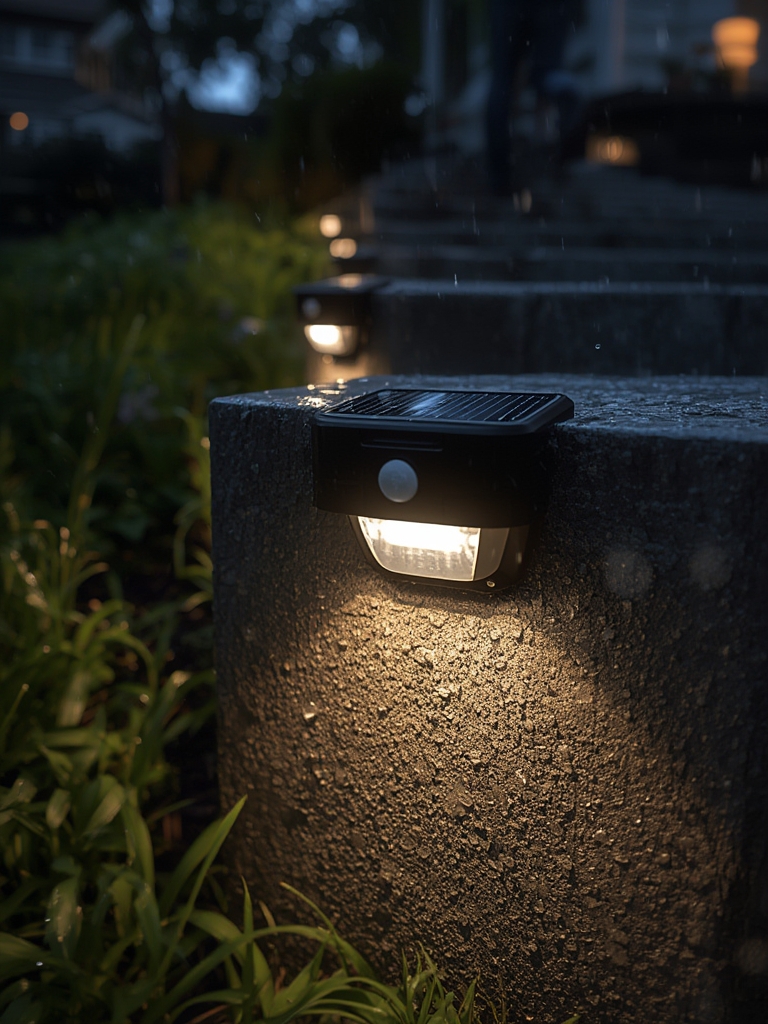 Solar lights in action