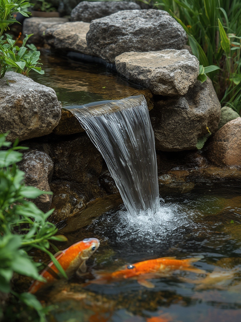 pond tubing in action